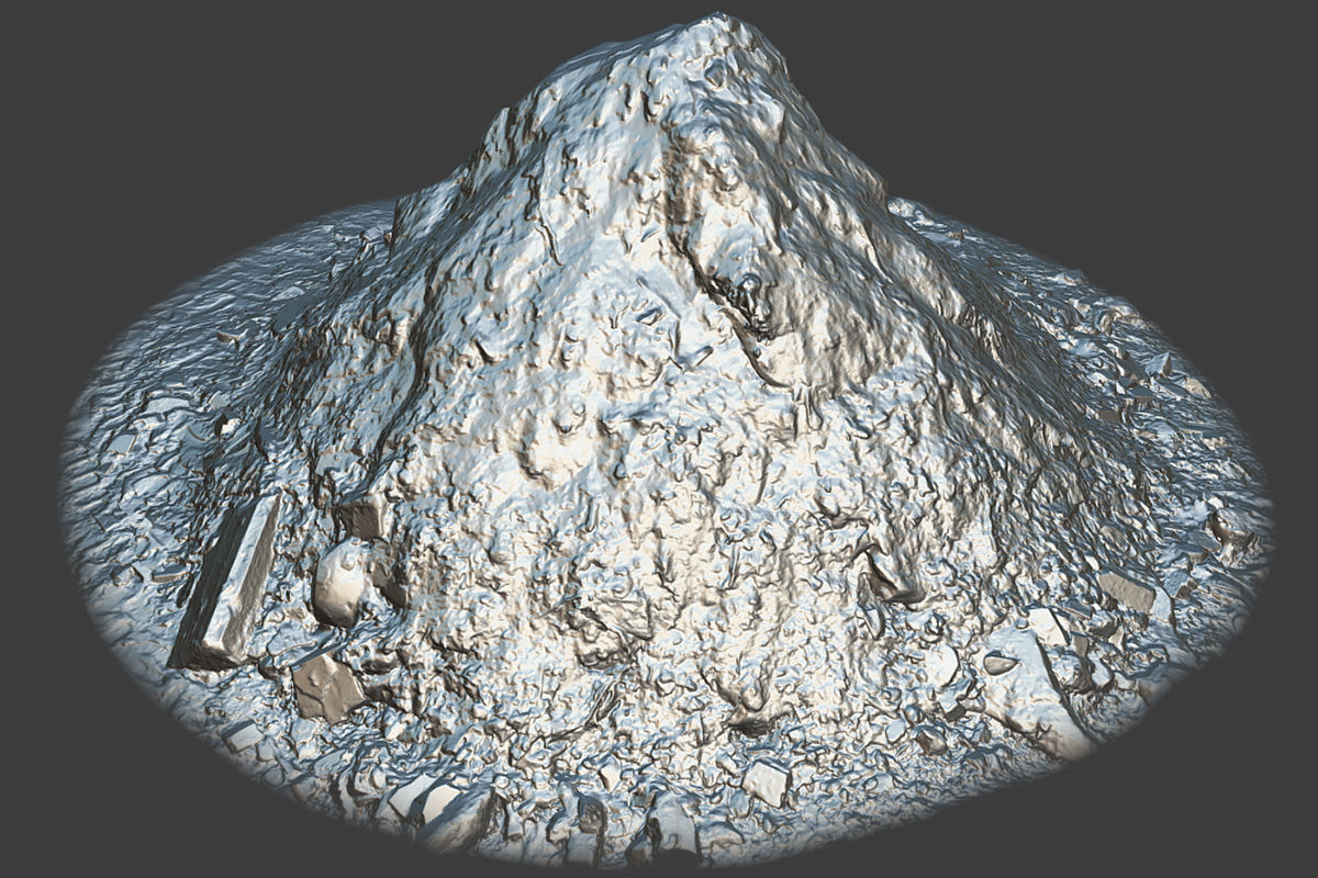 Garbage Pile Low-poly 3D model_4