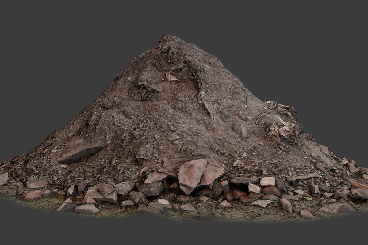 Garbage Pile Low-poly 3D model_7
