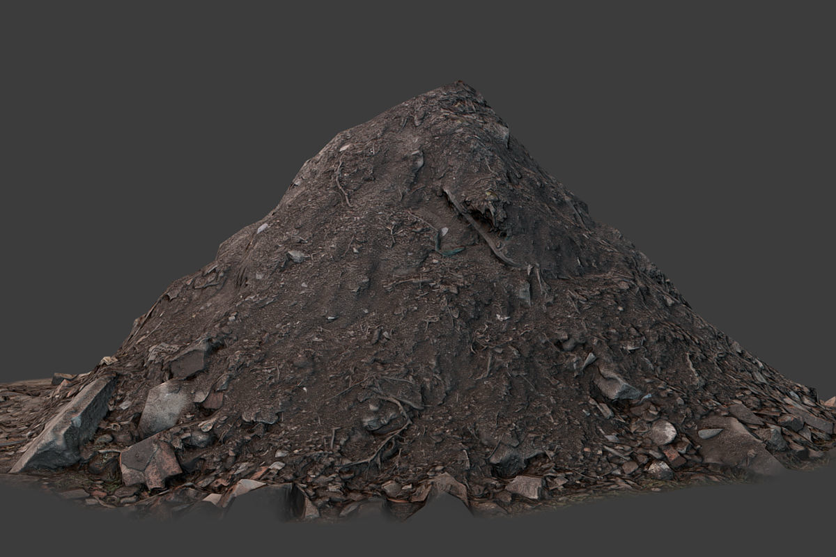 Garbage Pile Low-poly 3D model_9