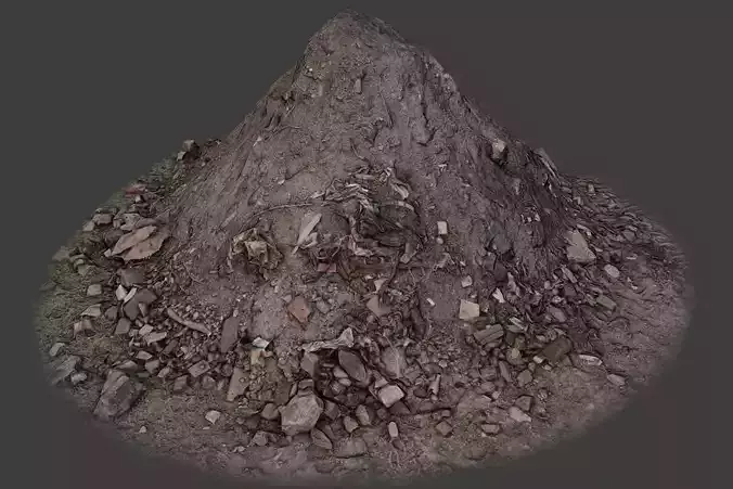 Garbage Pile Low-poly 3D model
