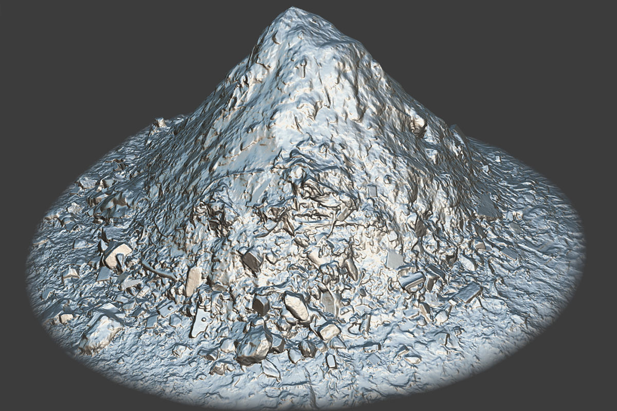 Garbage Pile Low-poly 3D model_1