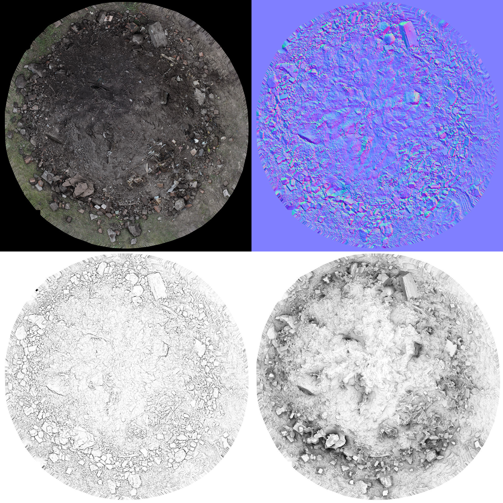 Garbage Pile Low-poly 3D model_12