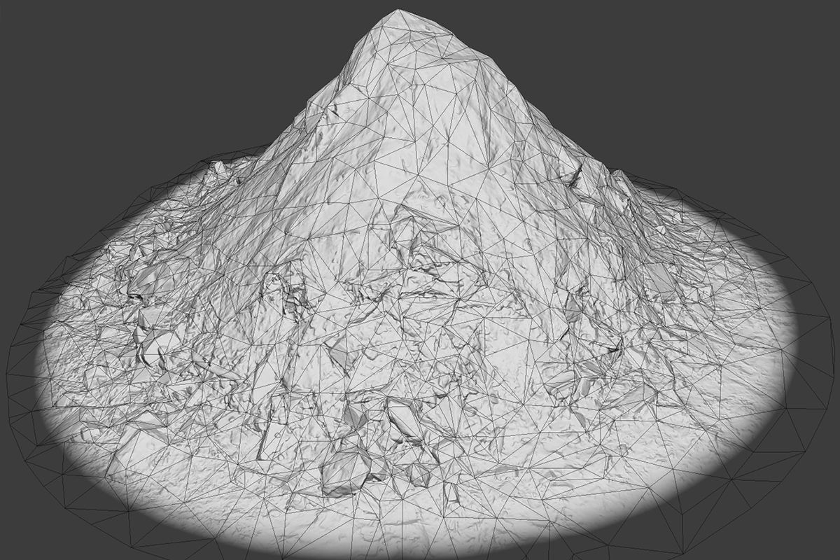 Garbage Pile Low-poly 3D model_2