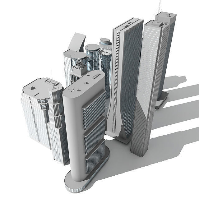 12 Buildings 3D Models 3D model_4