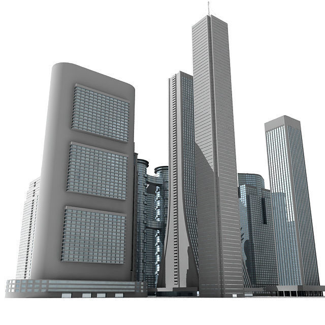 12 Buildings 3D Models 3D model_8