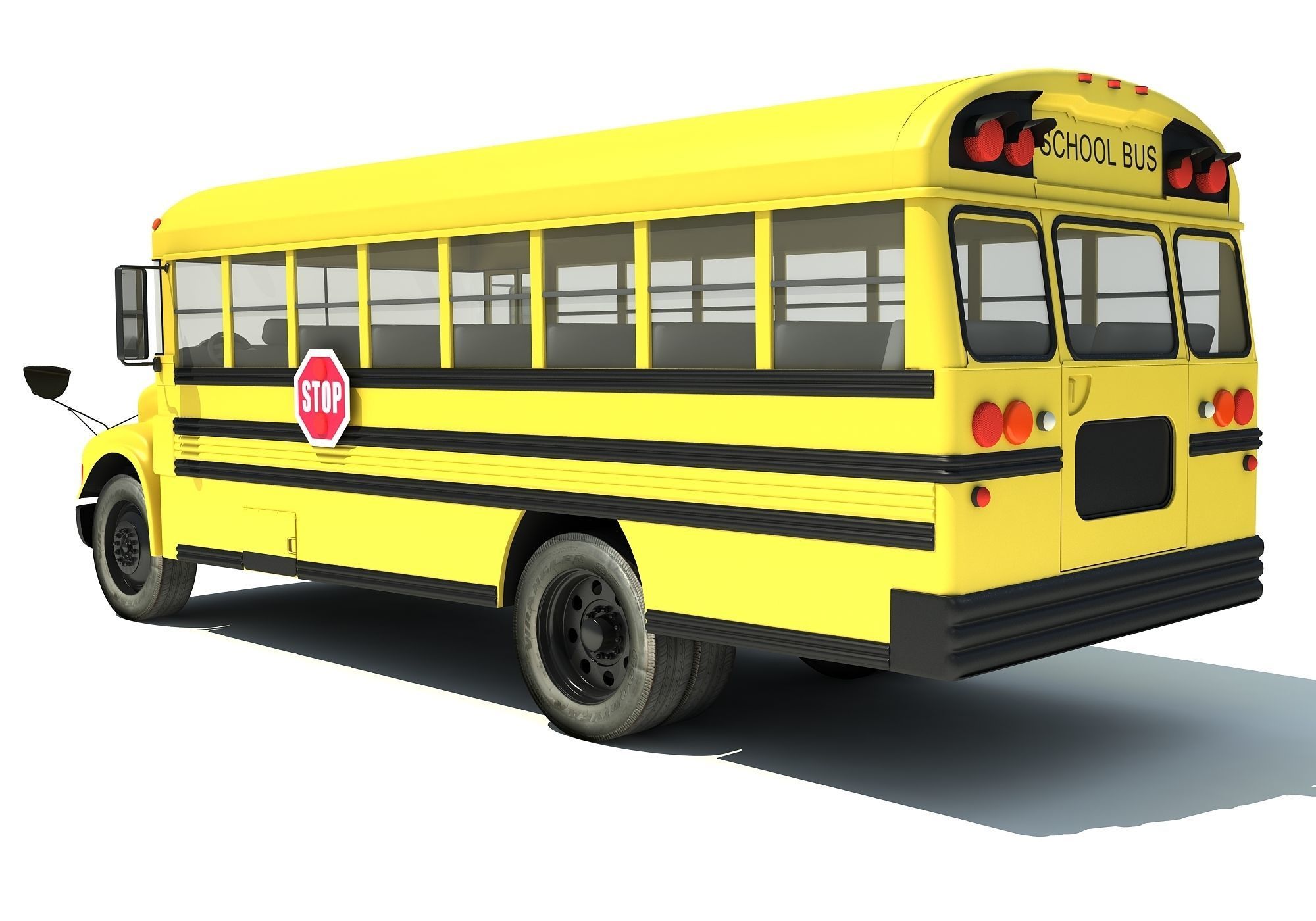 School Bus 3D model_7
