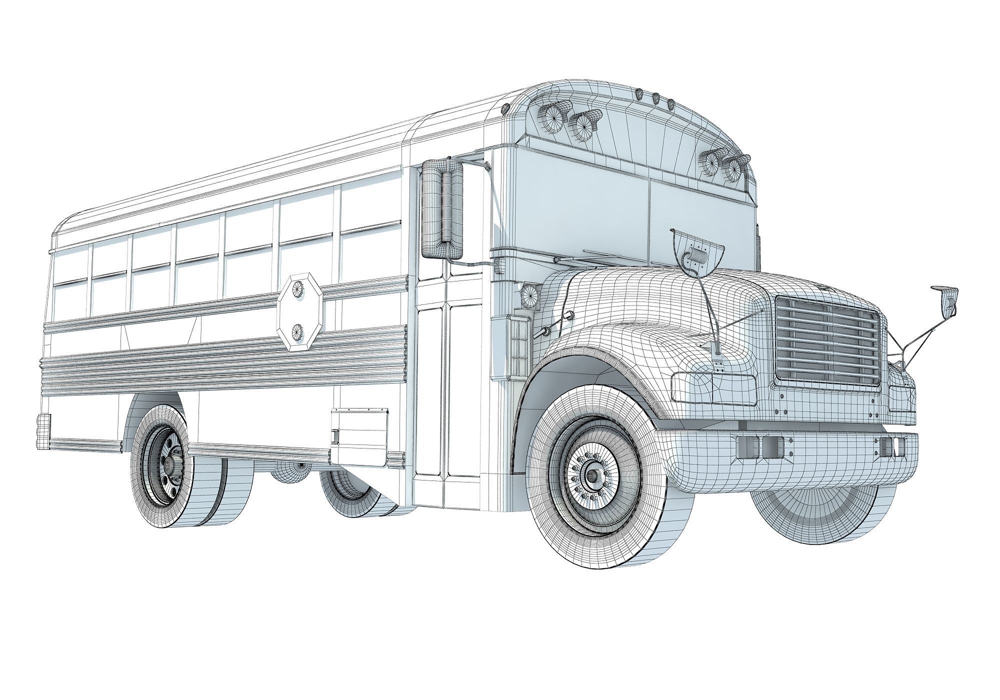 School Bus 3D model_17