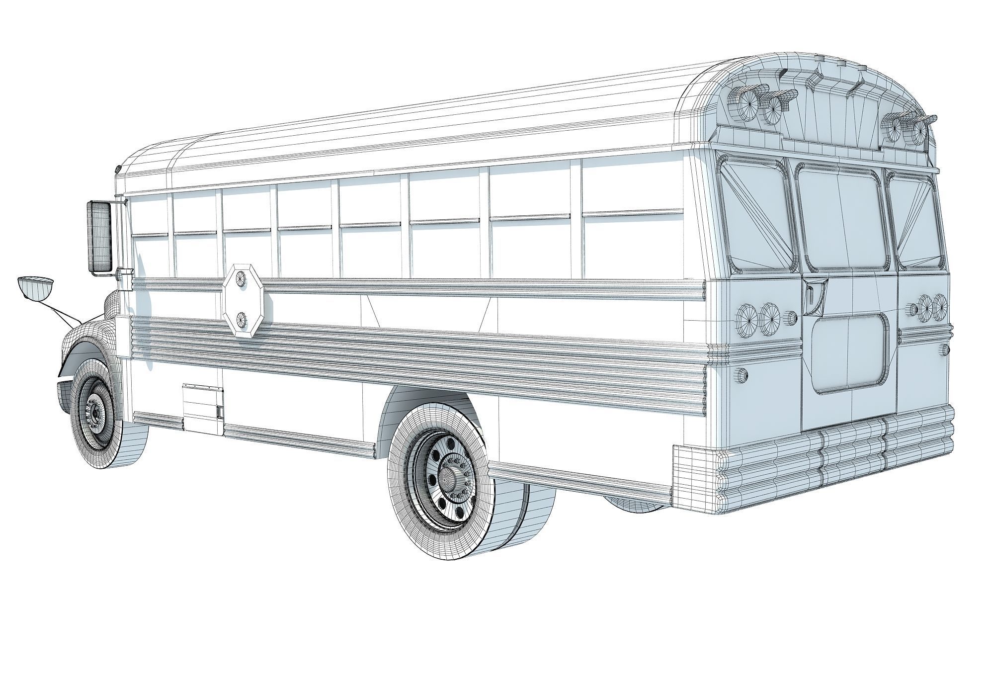 School Bus 3D model_16