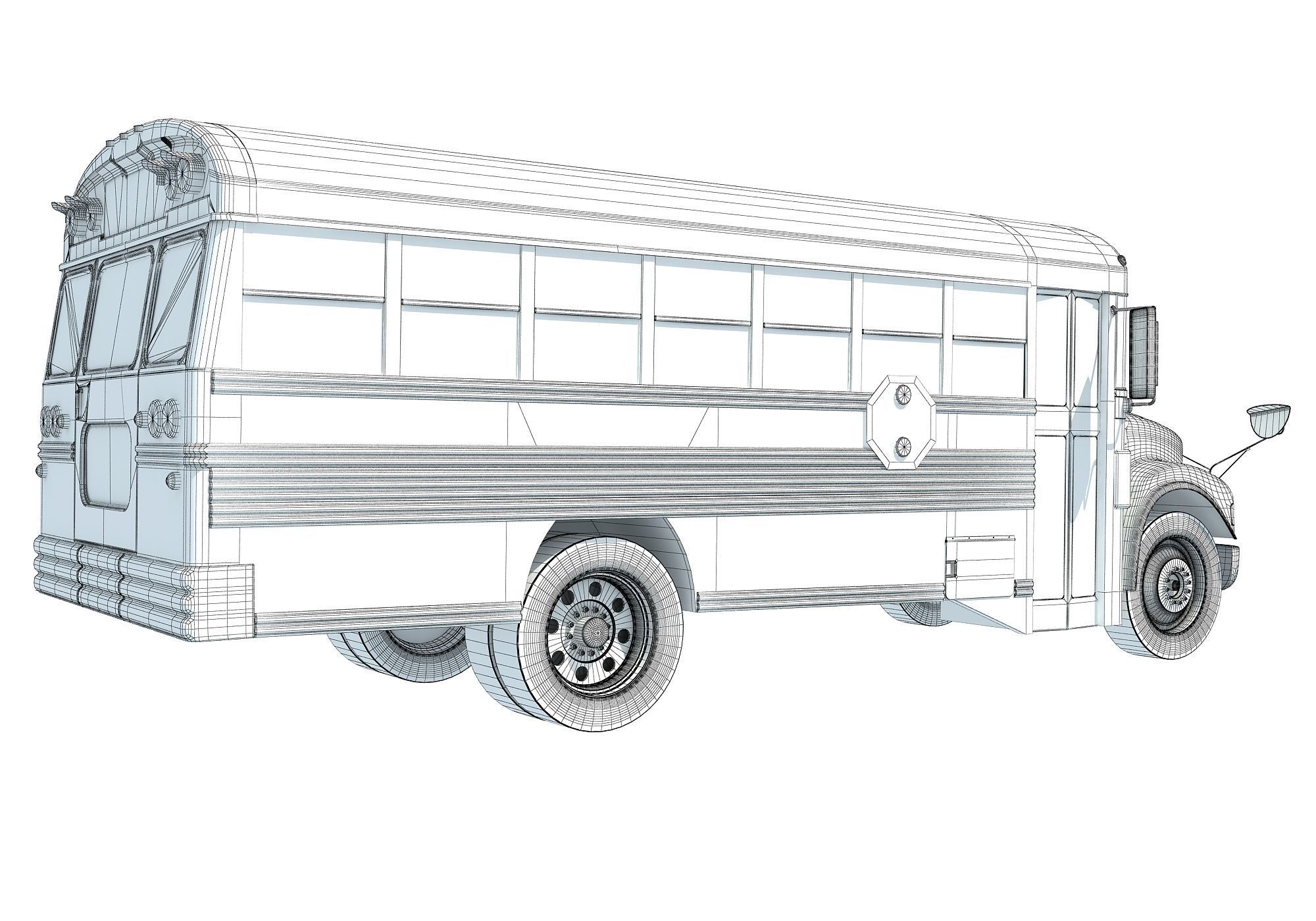 School Bus 3D model_15
