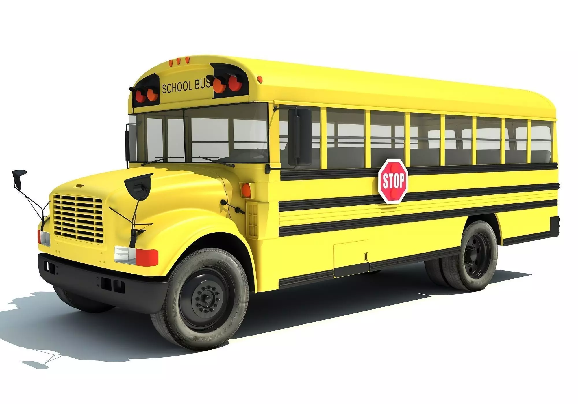 School Bus 3D model_0
