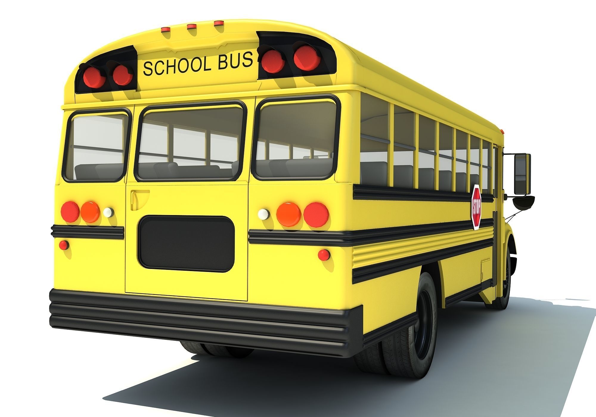 School Bus 3D model_5