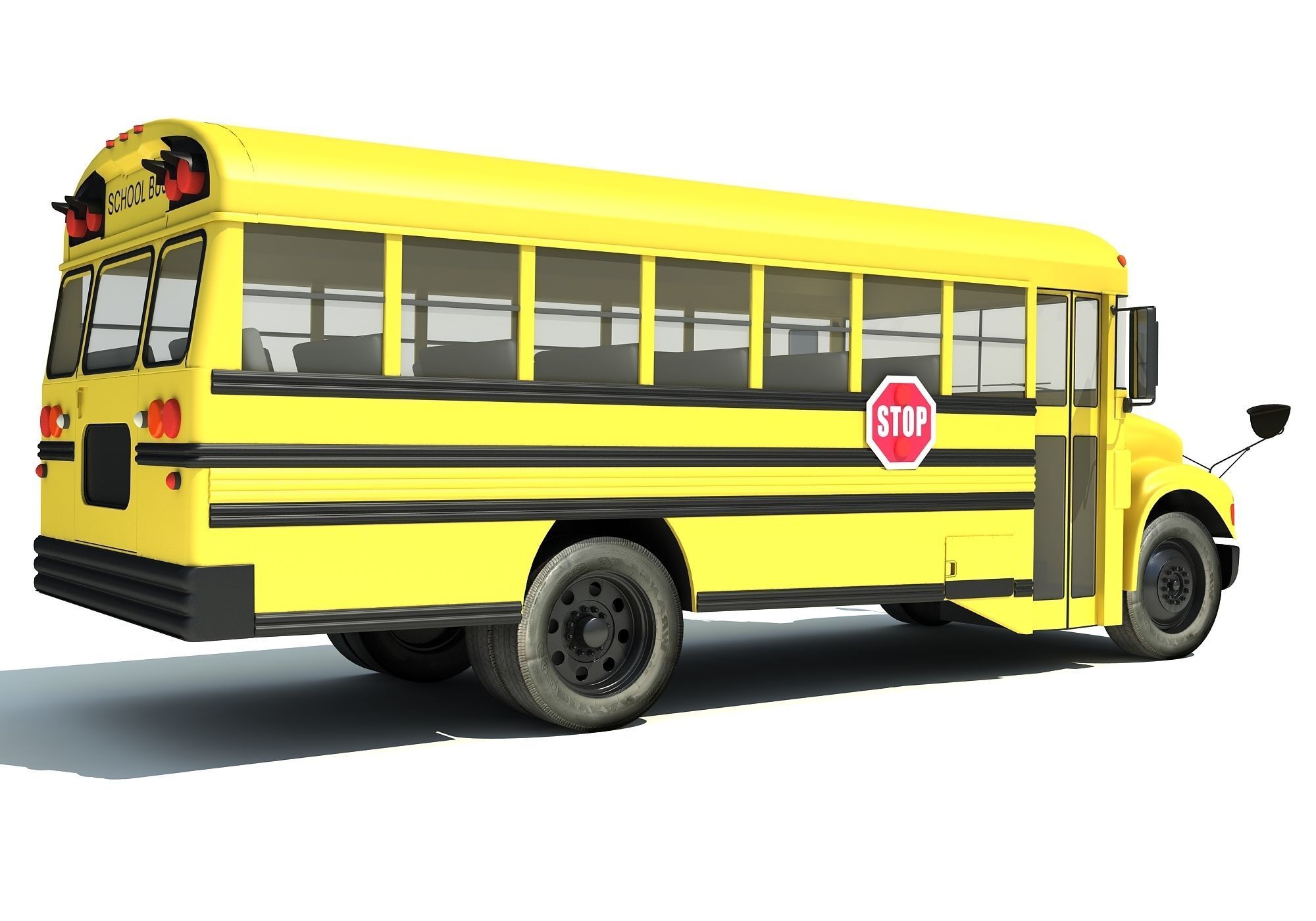 School Bus 3D model_3