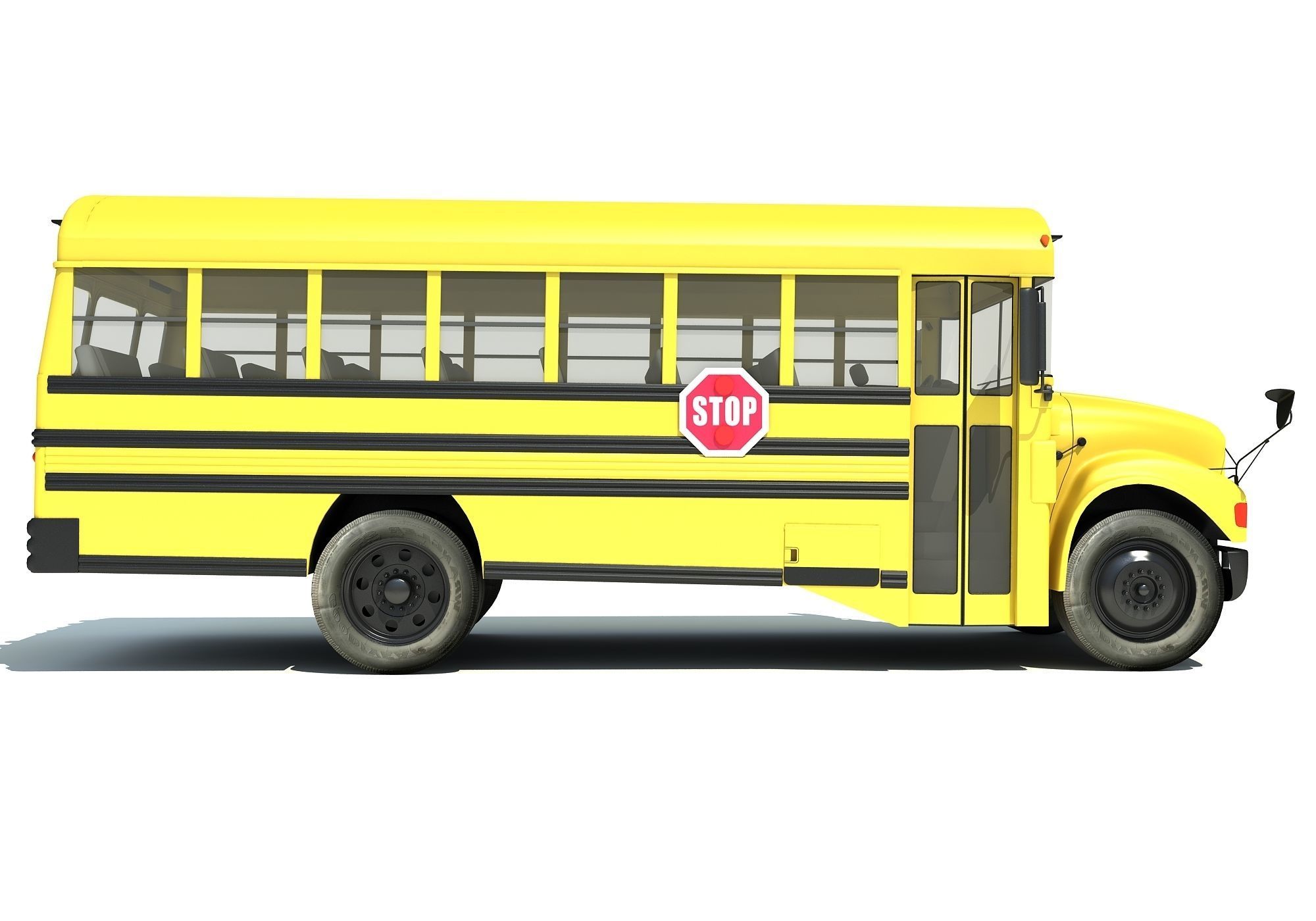 School Bus 3D model_4