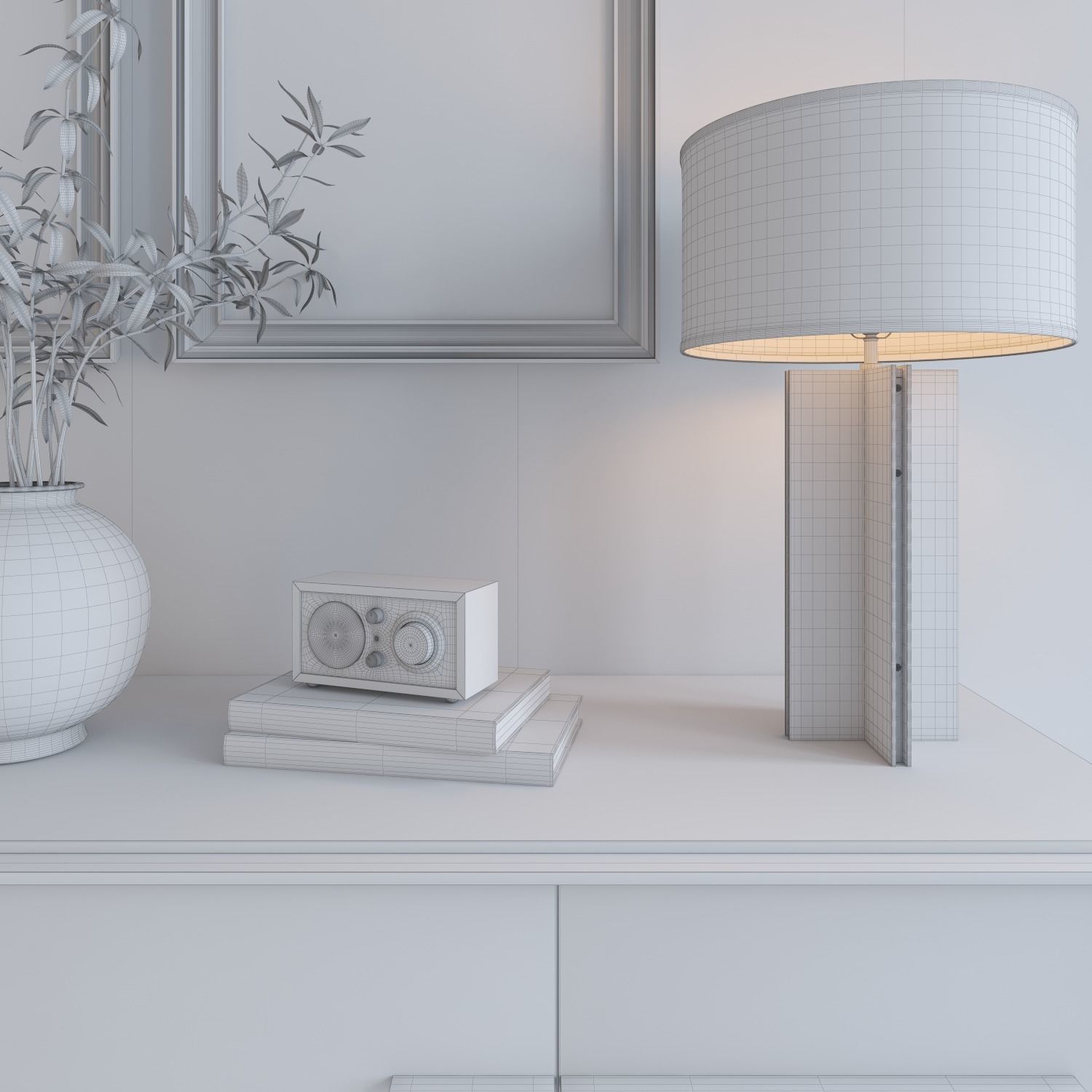 CALVIN 4-DOOR SIDEBOARD 3D model_2