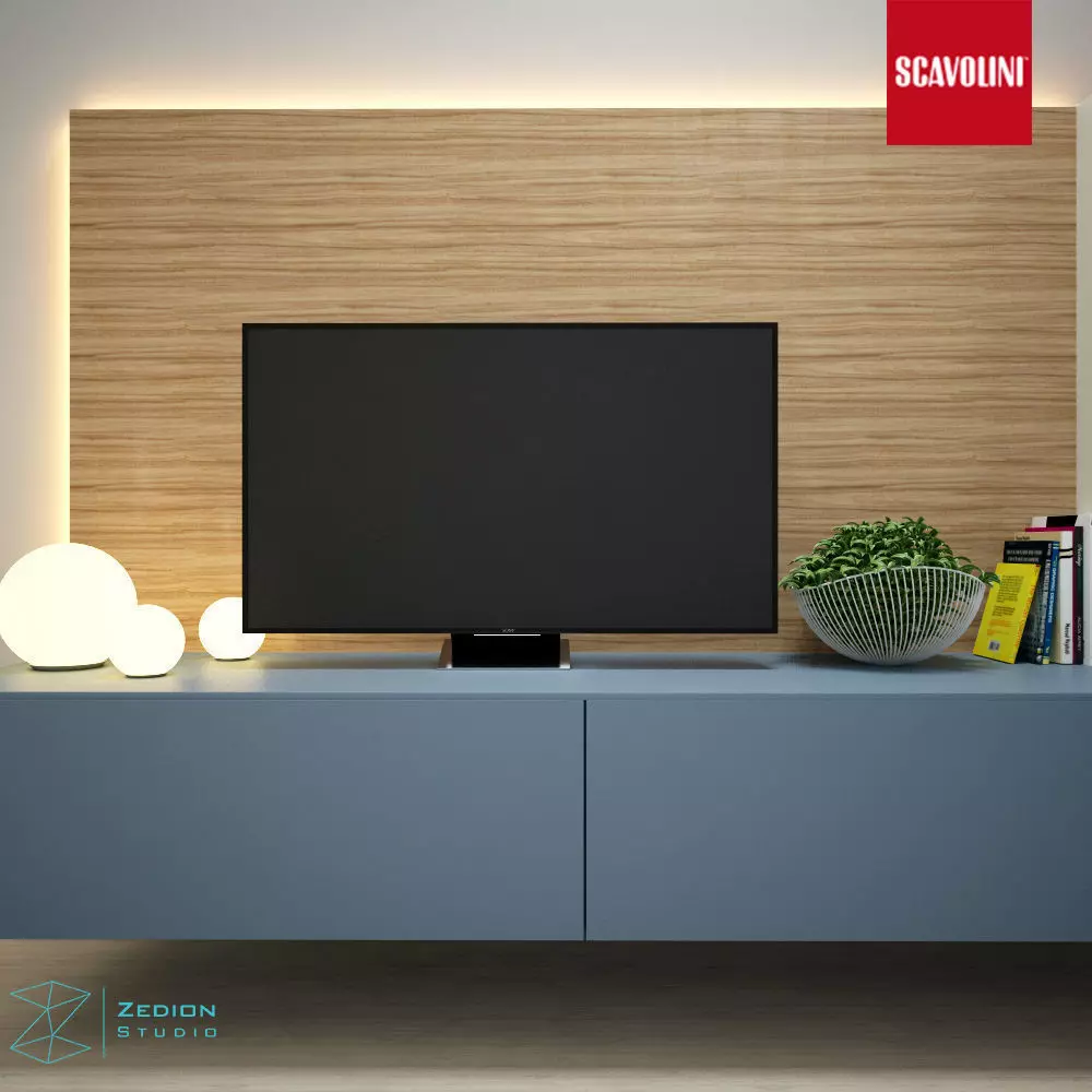 Scavolini tv unit 3D model_0