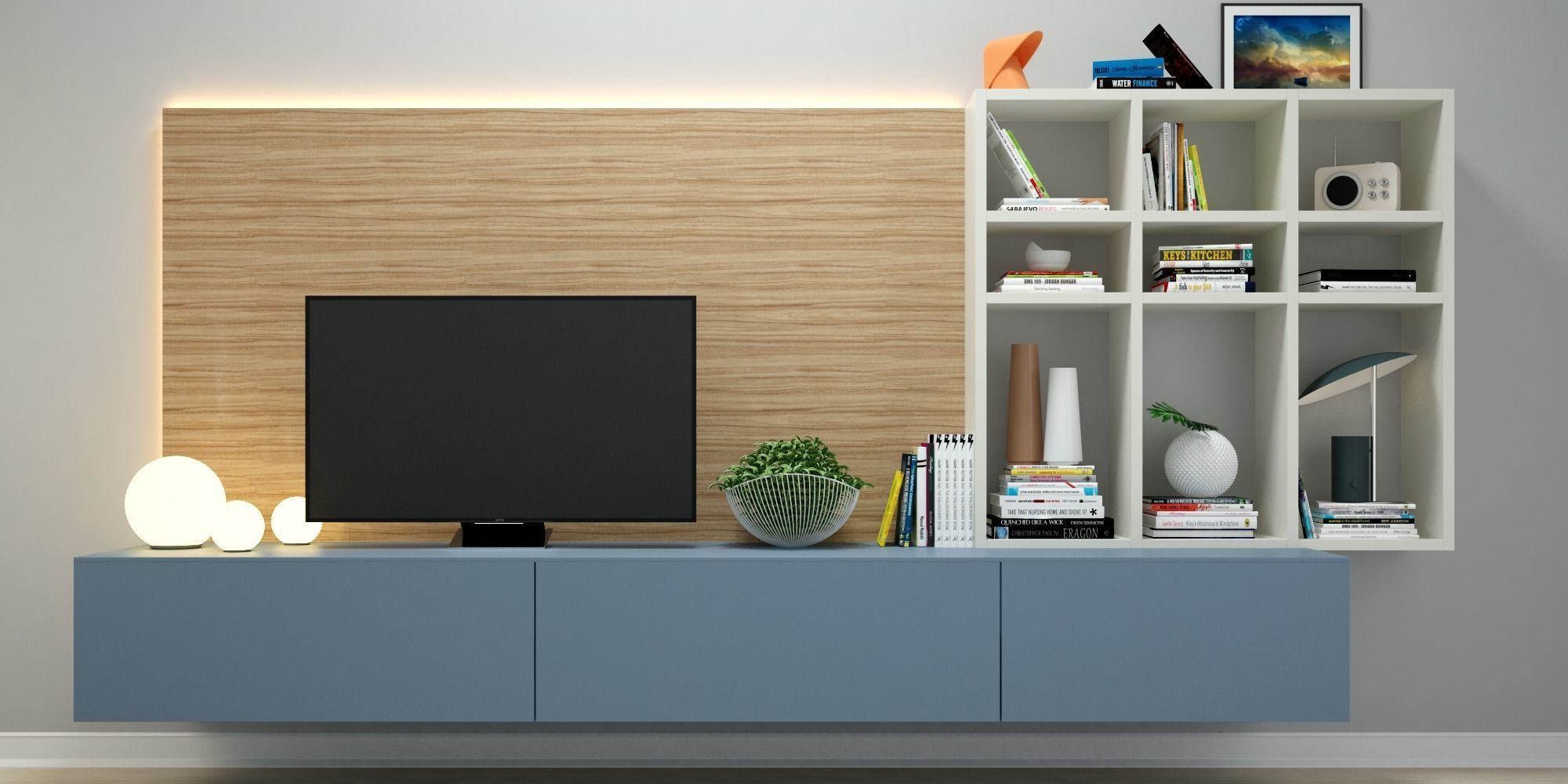 Scavolini tv unit 3D model_2