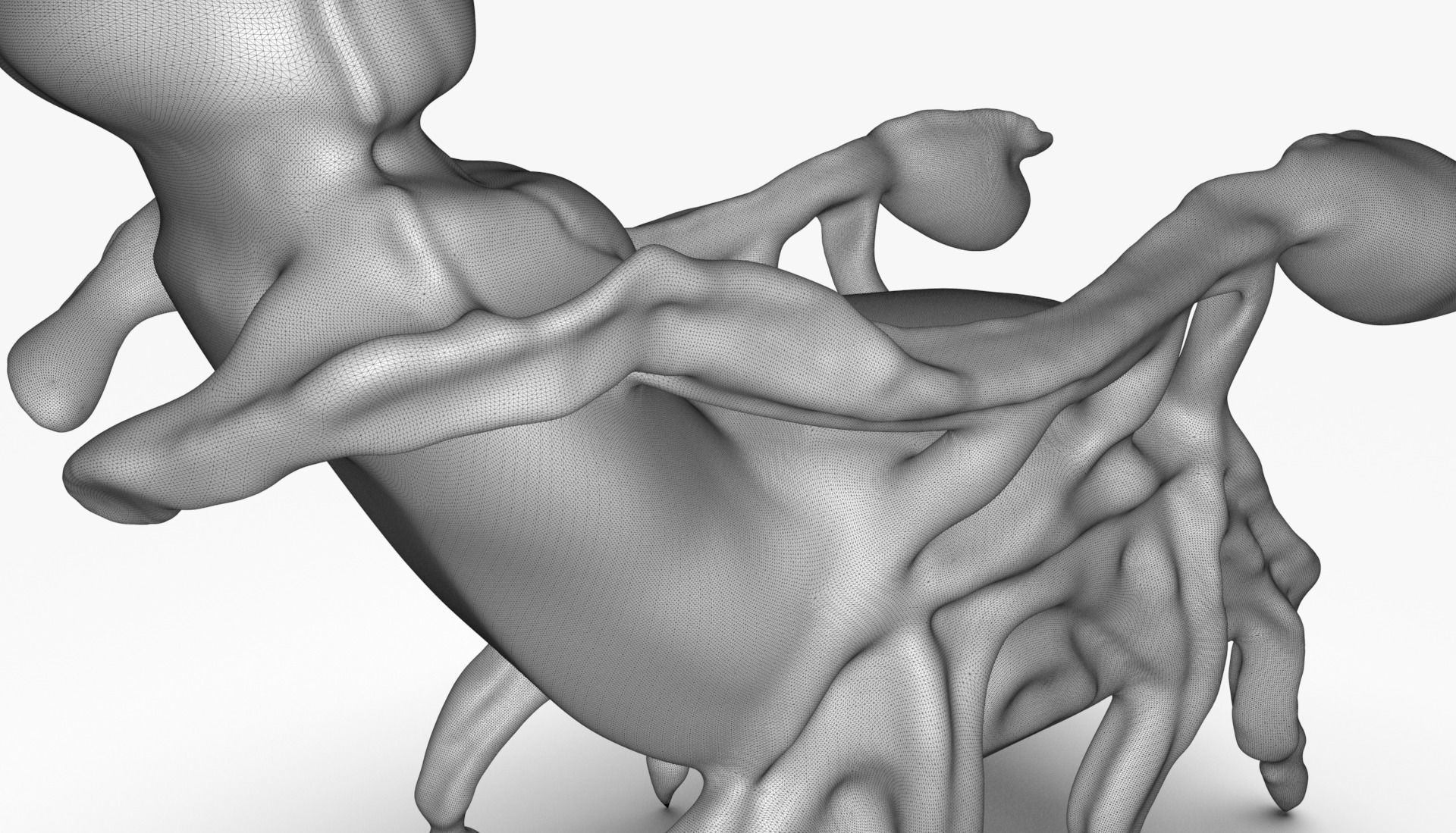 Scorpion Chair Sculpting Low-poly 3D model_14