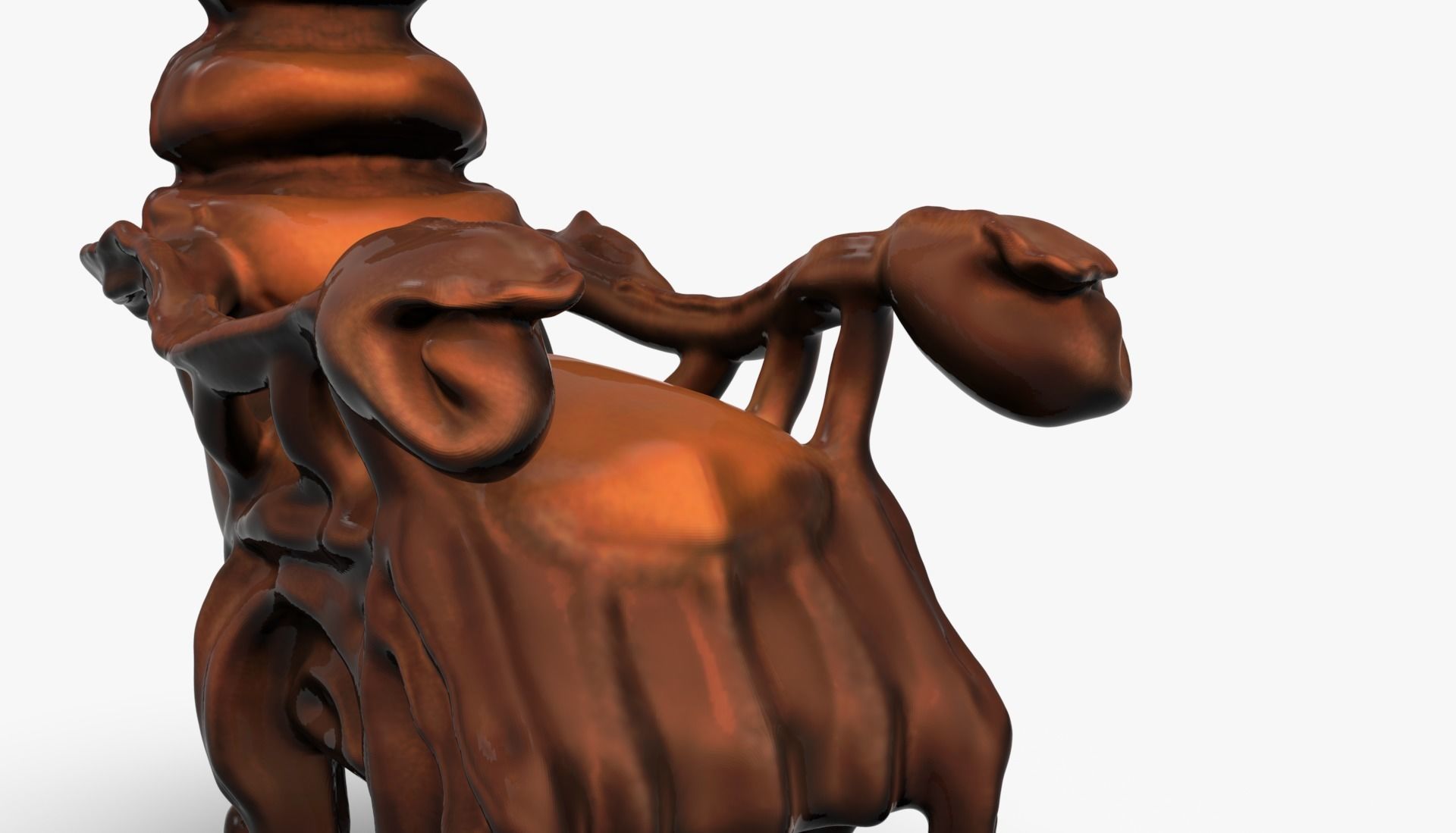 Scorpion Chair Sculpting Low-poly 3D model_9