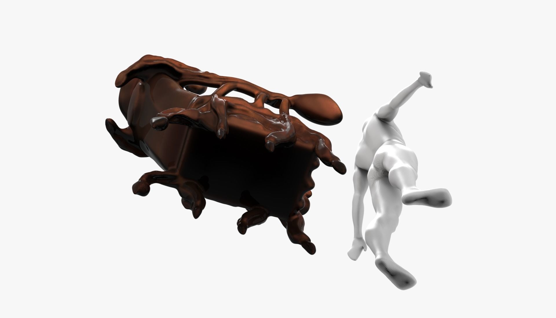 Scorpion Chair Sculpting Low-poly 3D model_6