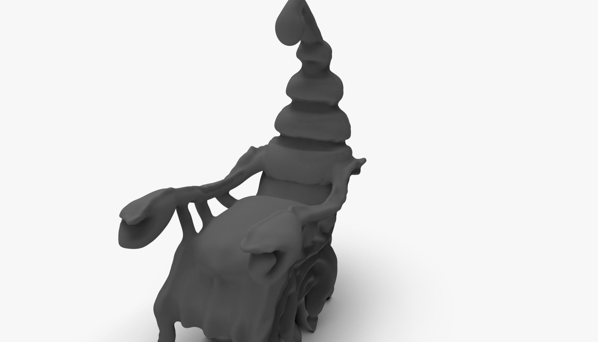Scorpion Chair Sculpting Low-poly 3D model_11