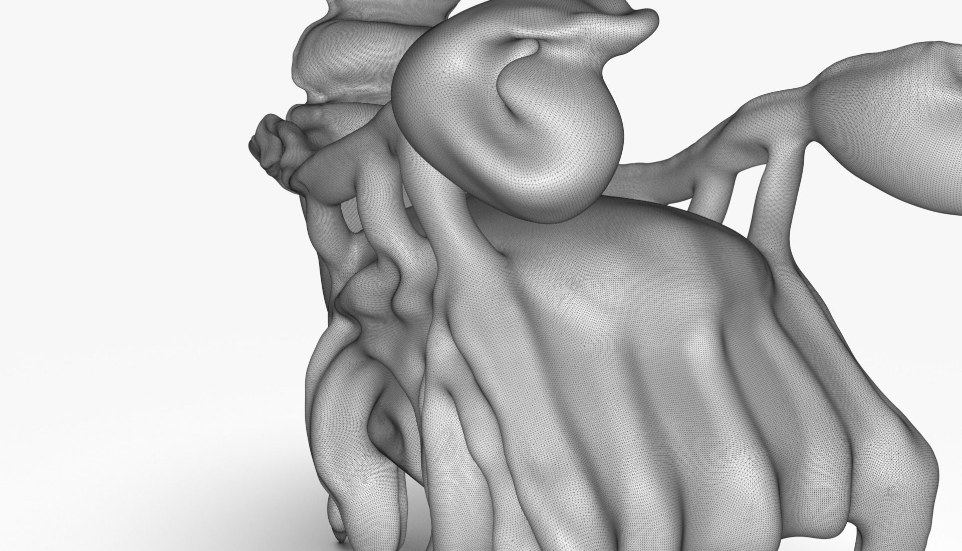 Scorpion Chair Sculpting Low-poly 3D model_13