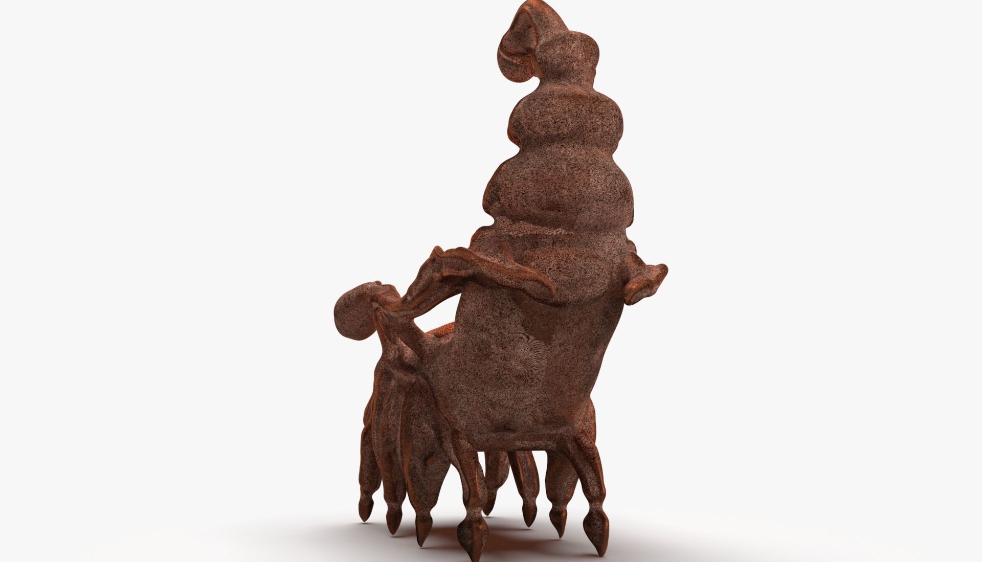 Scorpion Chair Sculpting Low-poly 3D model_4