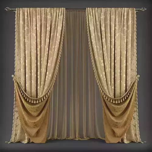 Curtain 3D model 338