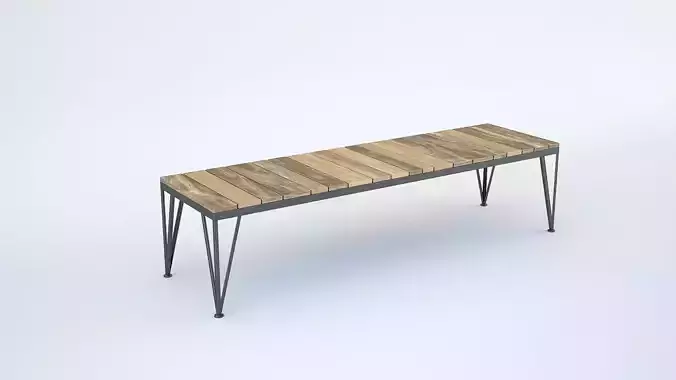 Nomade Bench 3D model