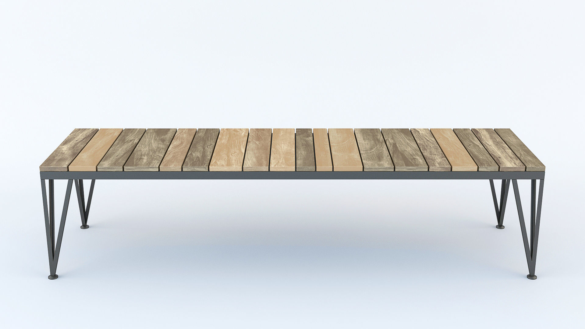 Nomade Bench 3D model_1