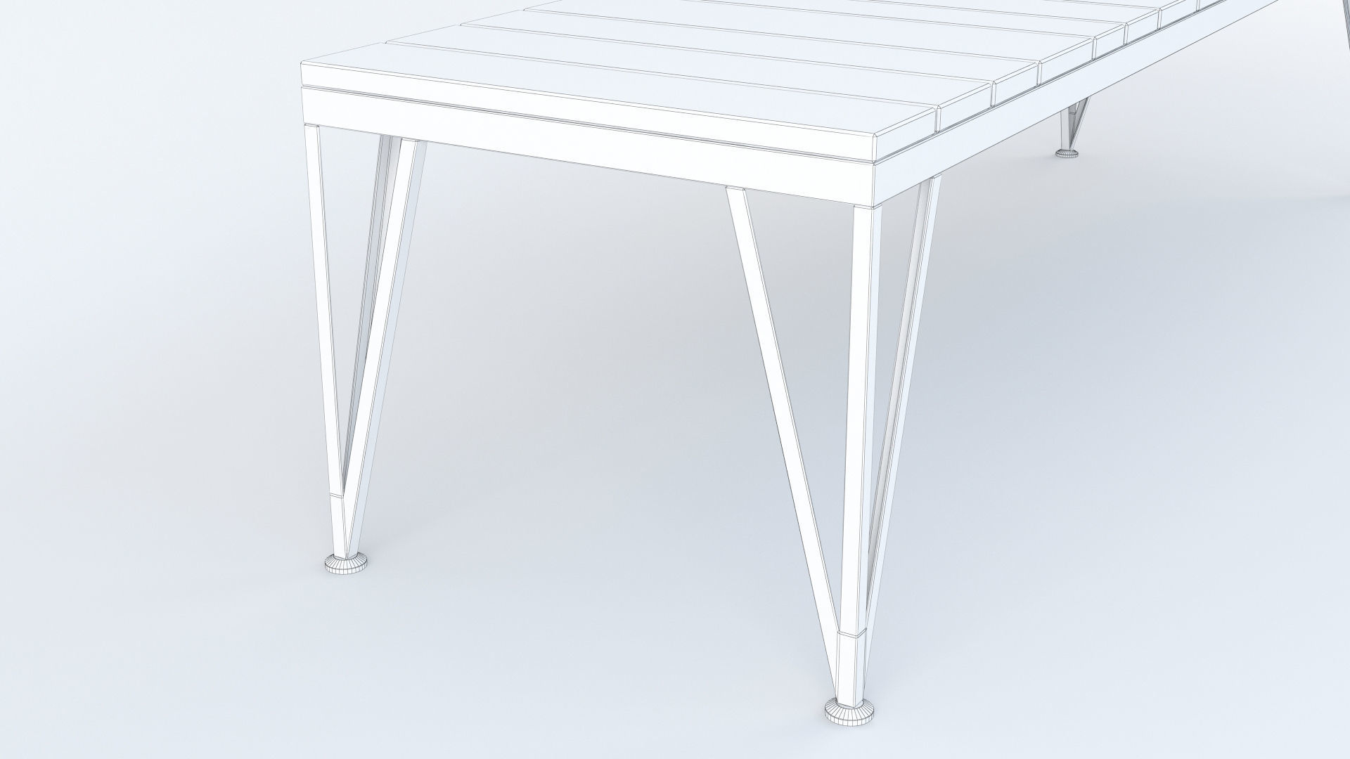 Nomade Bench 3D model_7