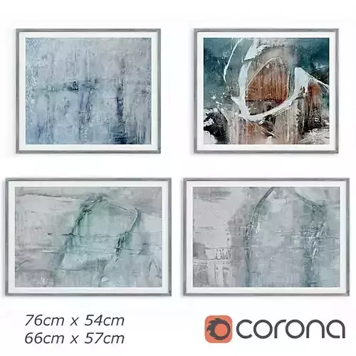 Abstract Painting STEINZEICHEN Collection 017