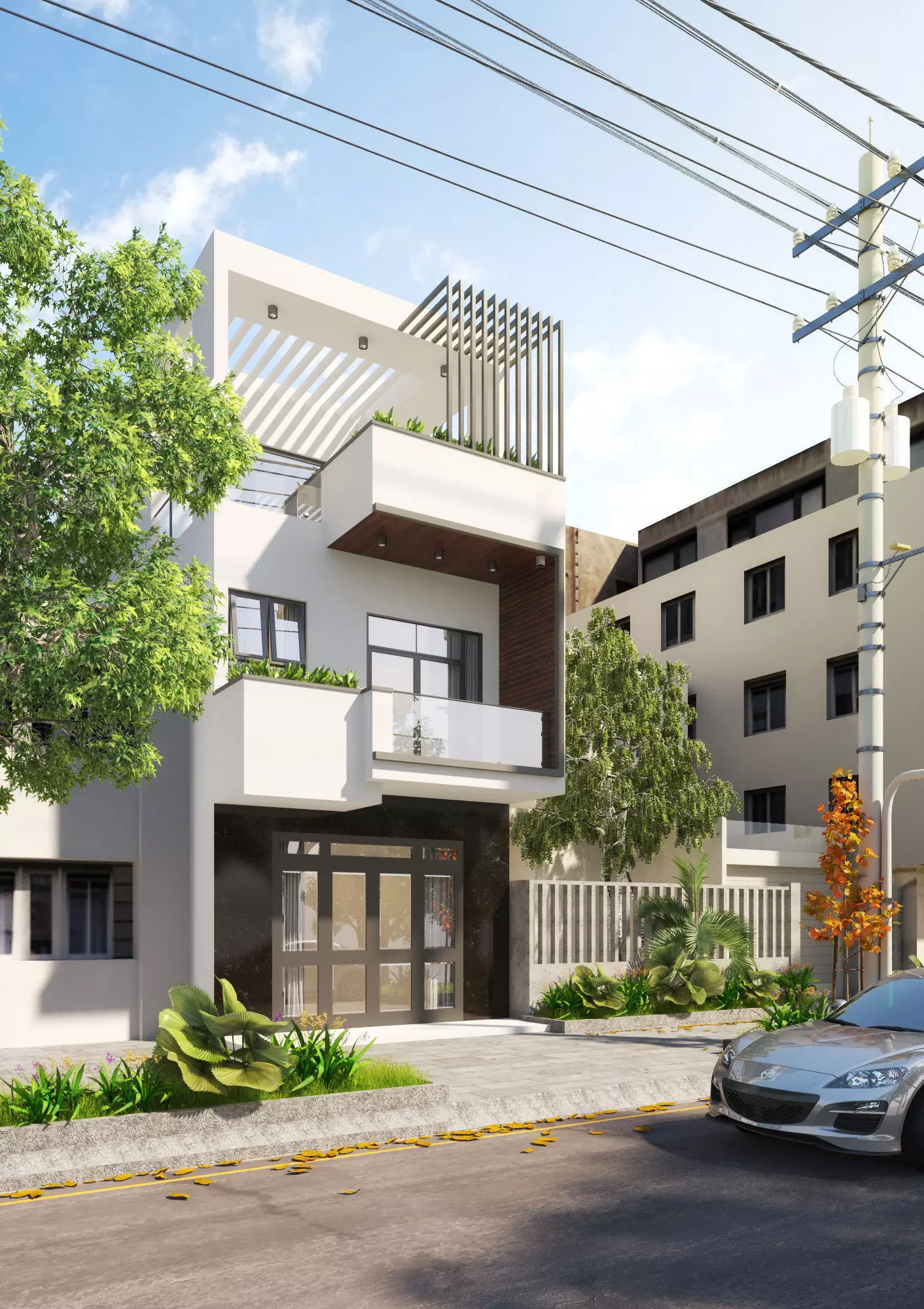 Modern House 3D model_0