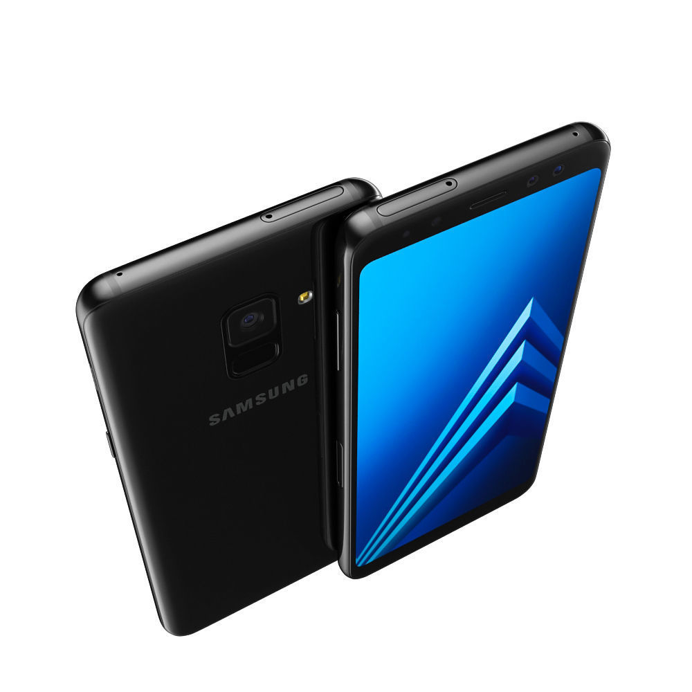 Samsung Galaxy A8 Black 3D model_8