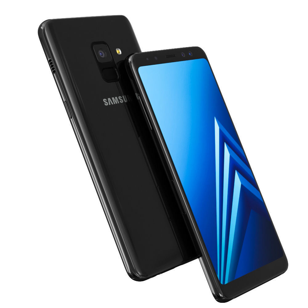 Samsung Galaxy A8 Black 3D model_4