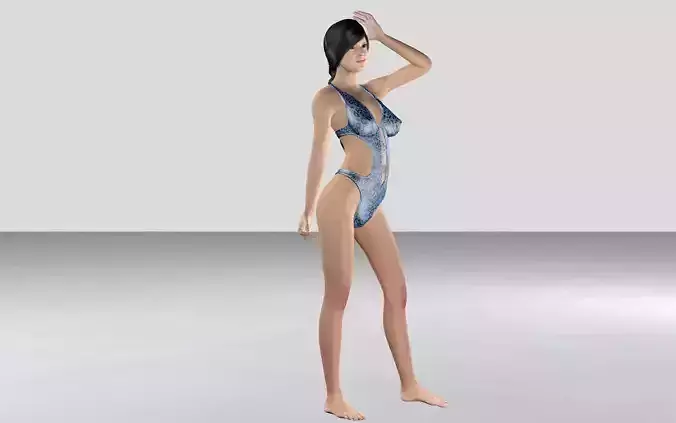 Nicole 1 woman in swimsuit