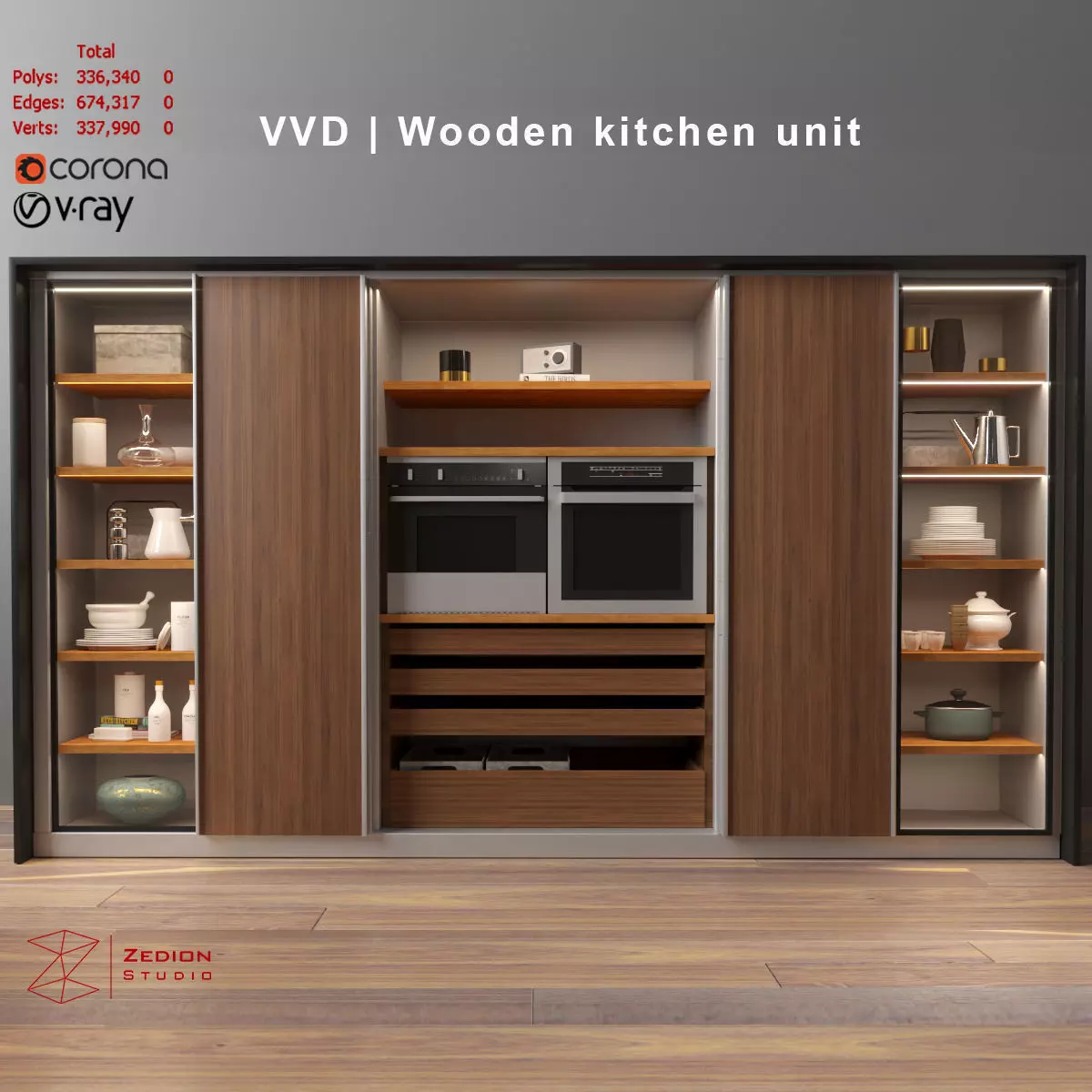 Kitchen unit 3D model