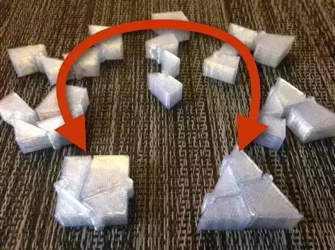 Hinged Triangle-Square Free 3D print model