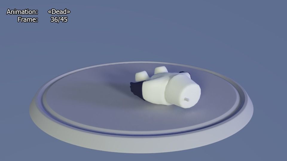 Friendly robot for games Low-poly 3D model_36