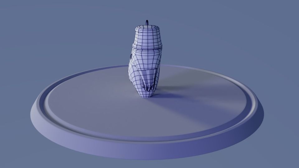 Friendly robot for games Low-poly 3D model_7