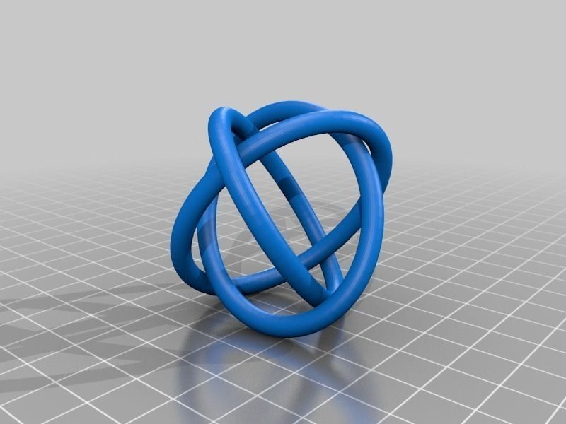 Borromean rings collection Free 3D print model_2