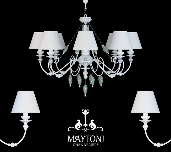 ARM540-08-W  chandelier 3D model
