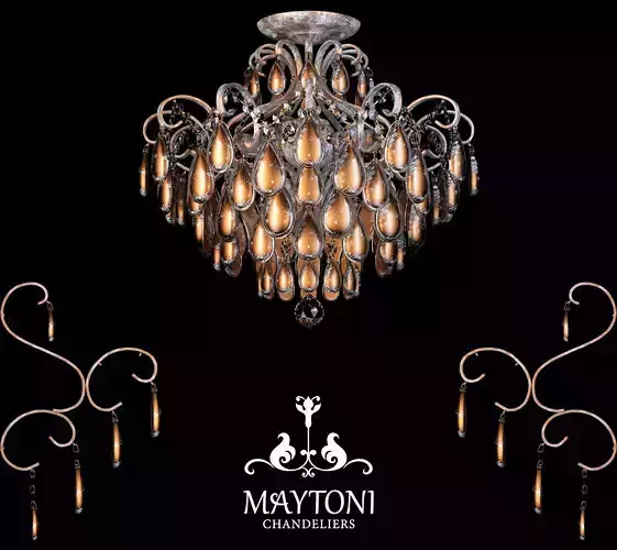 FR302-04-R Crystal Chandelier