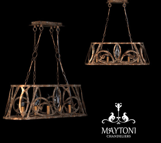 H237-05-G Chandelier 3D model