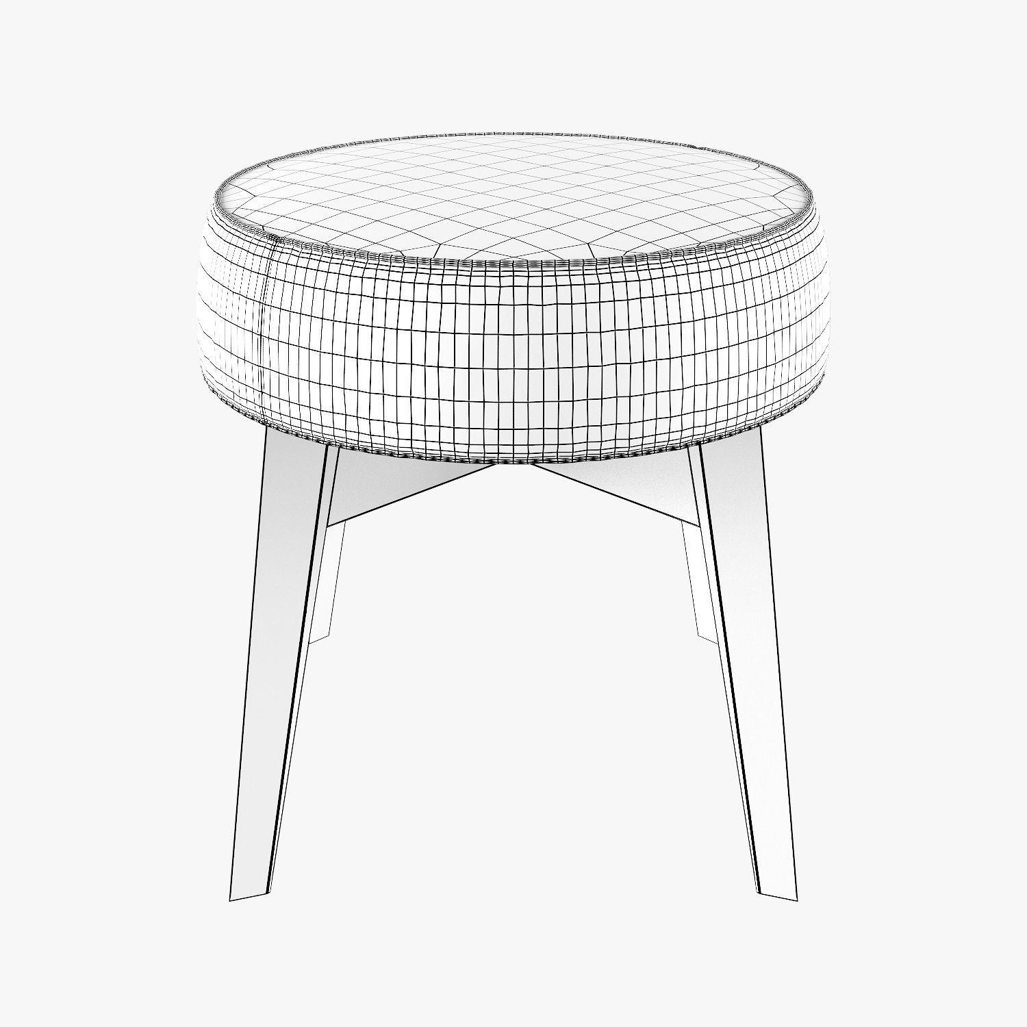 Frigerio Salotti cross ottoman 3D model_6