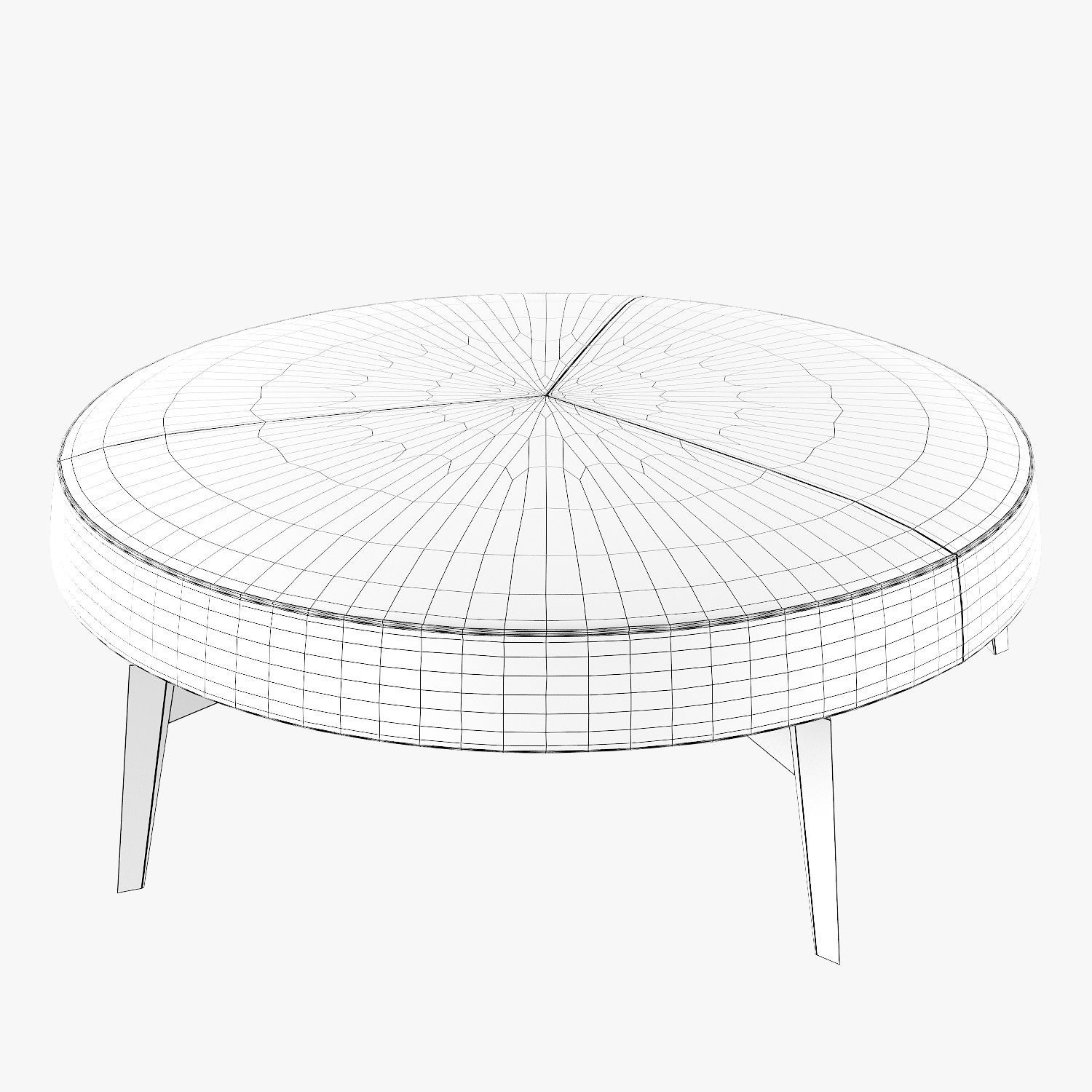 Frigerio Salotti cross ottoman 3D model_9