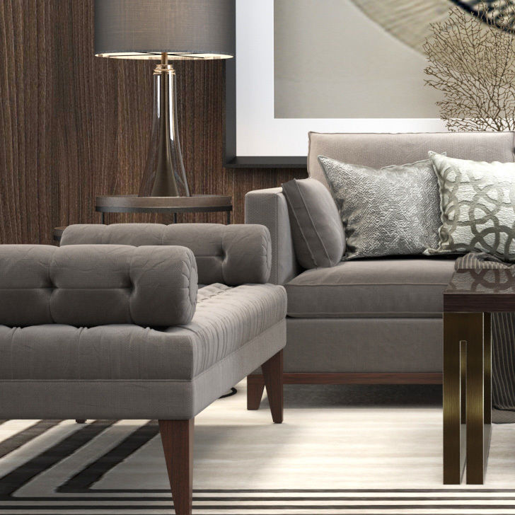 BALTHUS SOFA MILTON STOOL CAVUS LIGHT 10 in 1 3D model 3D model_4