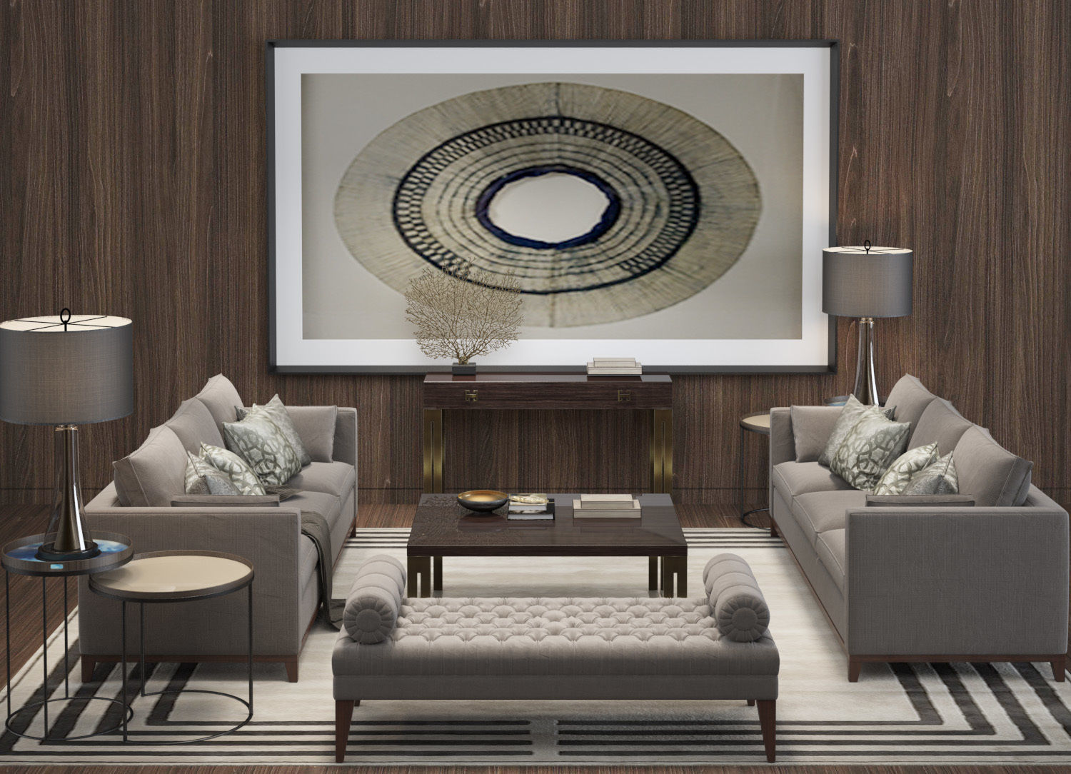 BALTHUS SOFA MILTON STOOL CAVUS LIGHT 10 in 1 3D model 3D model_1