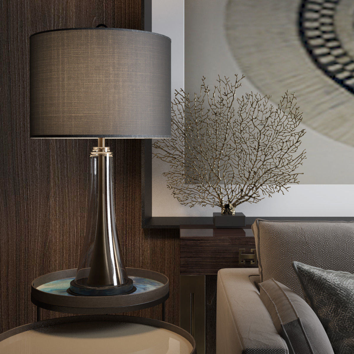 BALTHUS SOFA MILTON STOOL CAVUS LIGHT 10 in 1 3D model 3D model_3