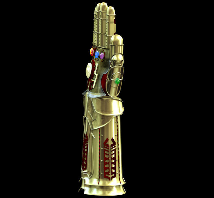 Thanos Infinity Gauntlet 3D model_4