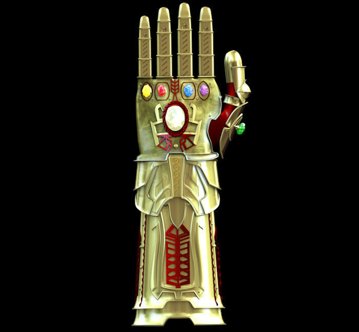 Thanos Infinity Gauntlet 3D model_2